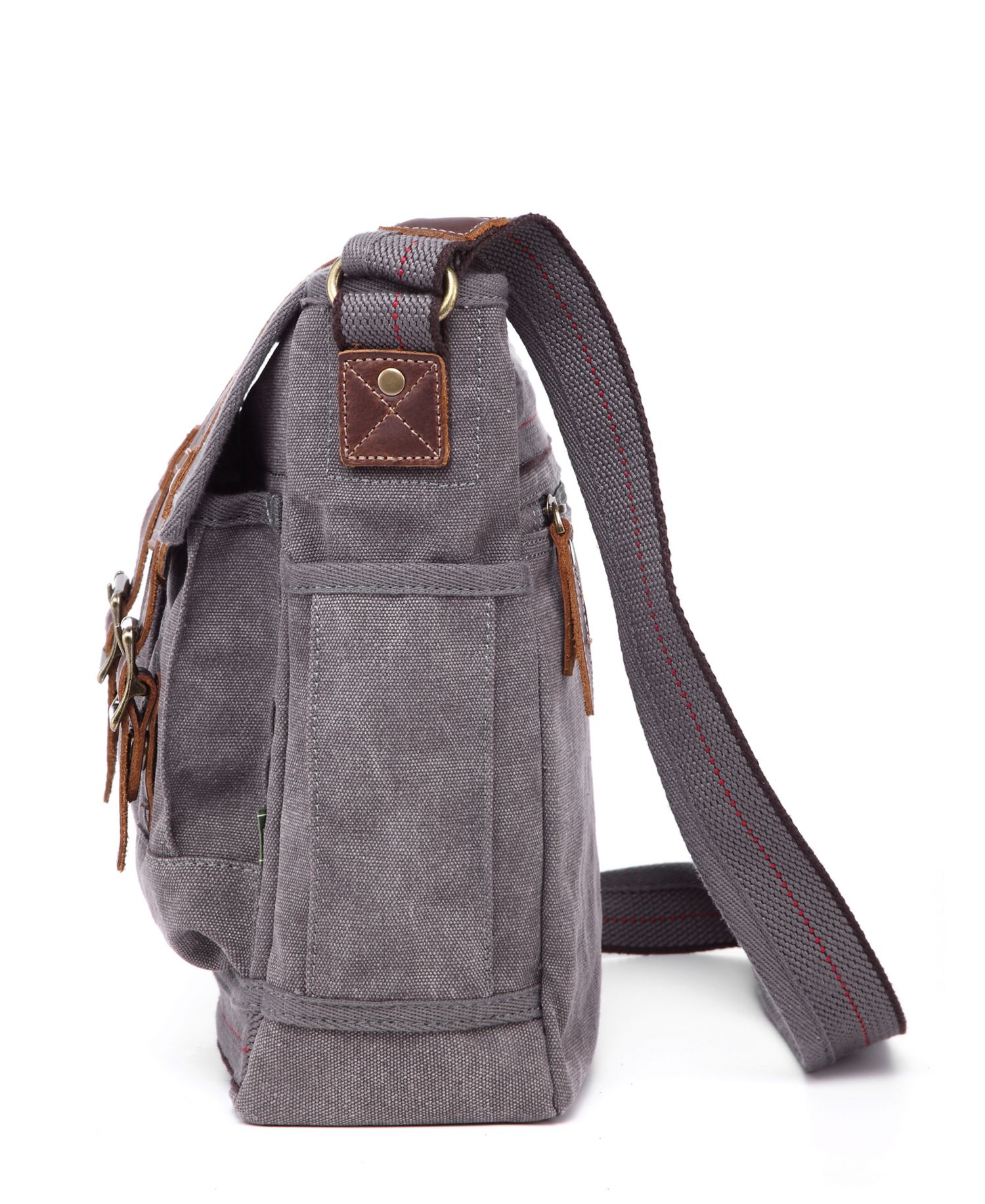 Turtle Ridge 4-Pocket Canvas Crossbody Bag