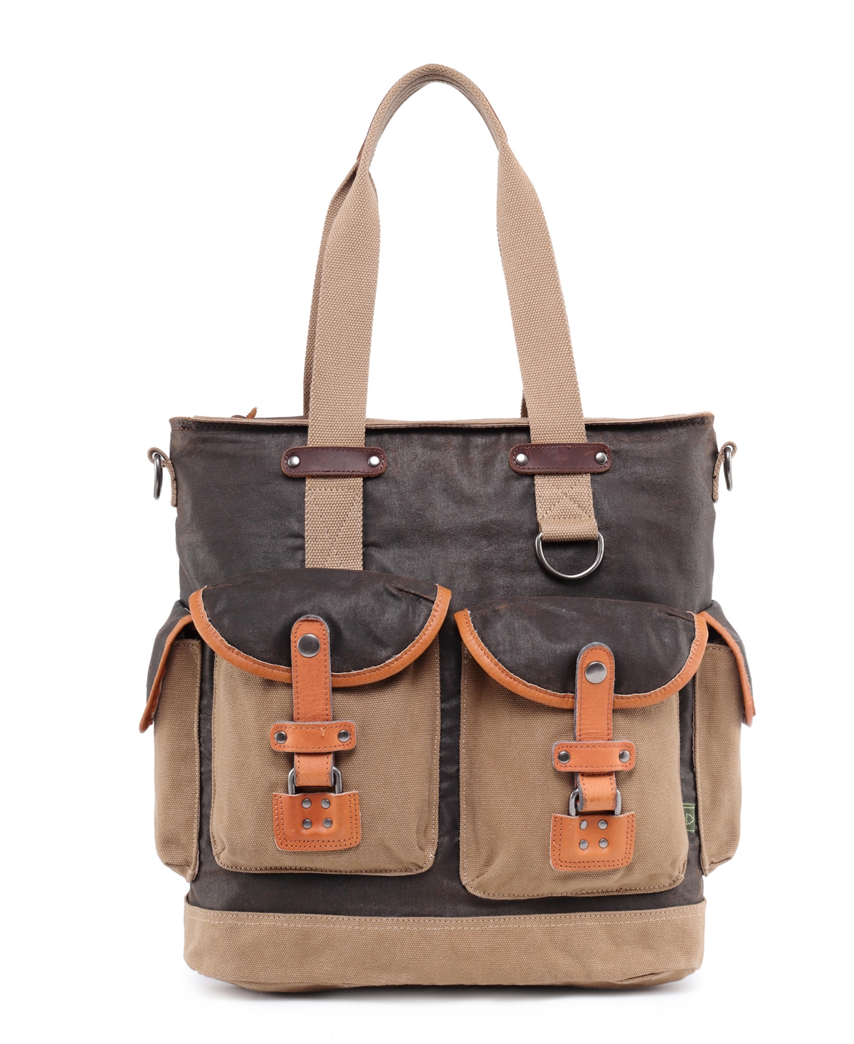 Tapa Canvas Tote Bag - Brown