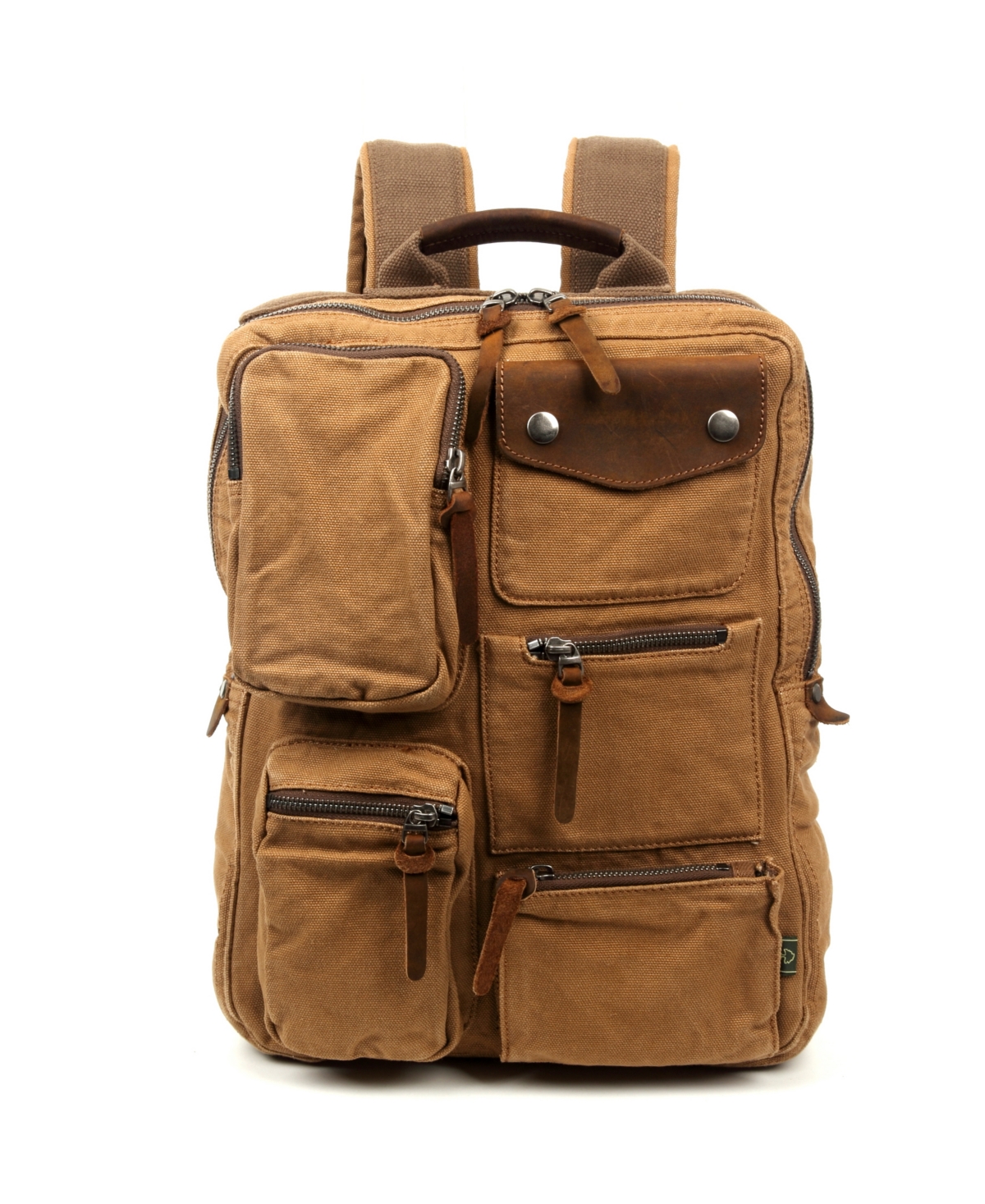 Ridge Valley Canvas Backpack - Camel