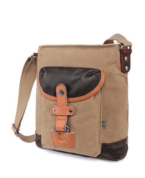 TSD BRAND Tapa Canvas Crossbody Bag & Reviews - Handbags & Accessories ...