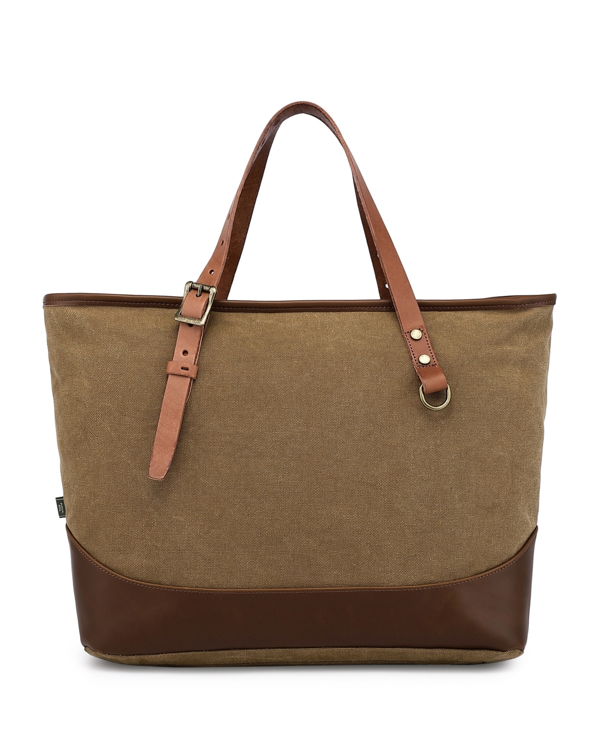 Tsd Brand Redwood Canvas Shopper Bag In Brown