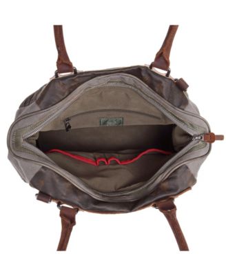 Tapa Canvas Satchel Bag
