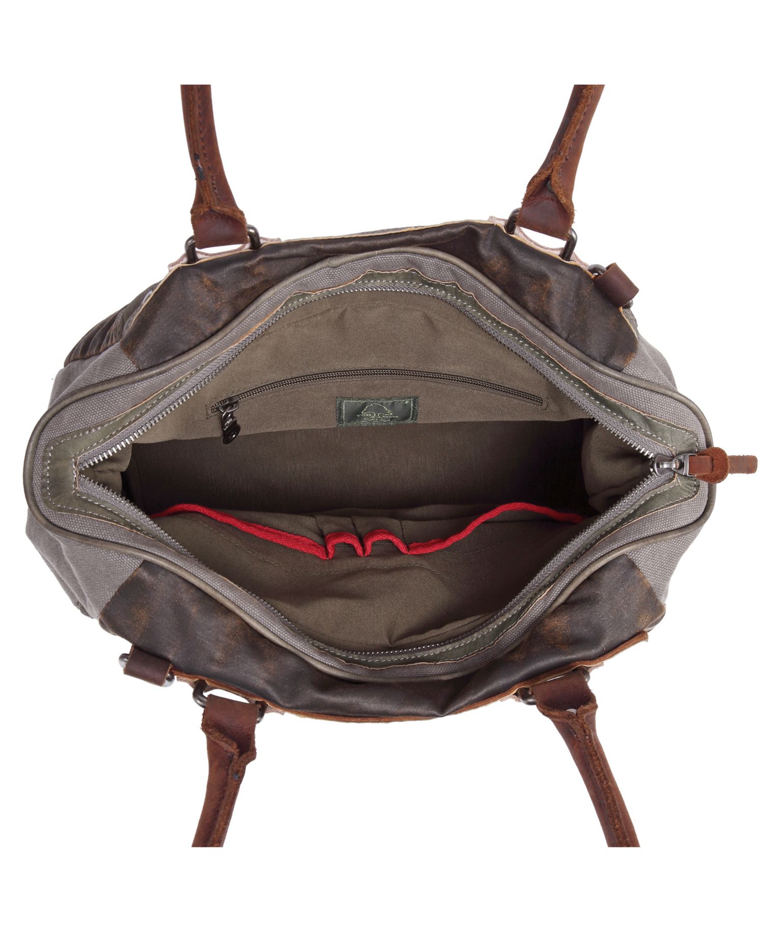 Tapa Canvas Satchel Bag