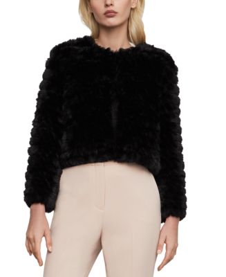 BCBGMaxAzaria outlet jacket with faux fur