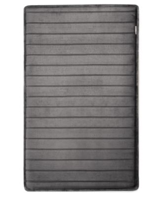 Microdry - MICRODRY&reg; Charcoal-Infused 21" x 34" Memory Foam Bath Mat with GripTex&reg; Base