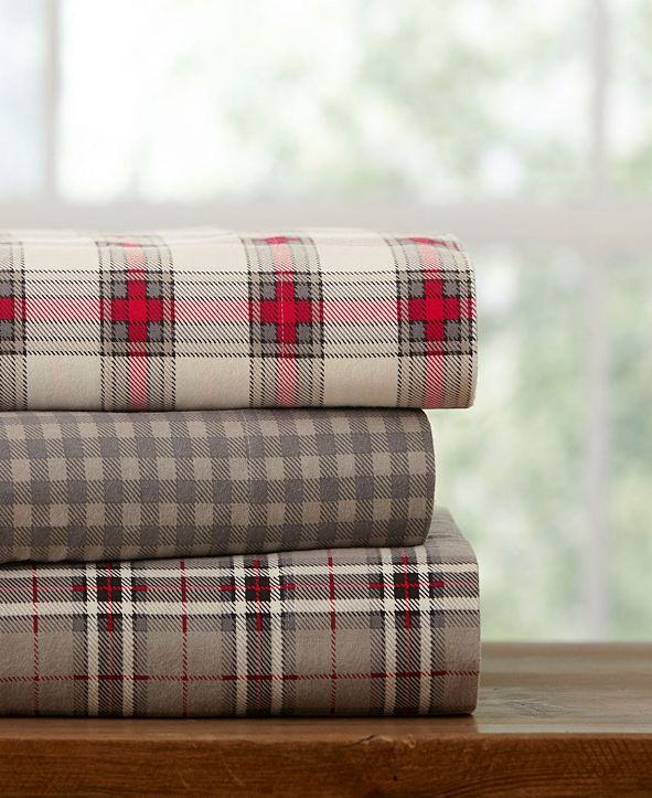 Pointehaven Plaid Flannel Twin XL Sheet Set & Reviews Sheets
