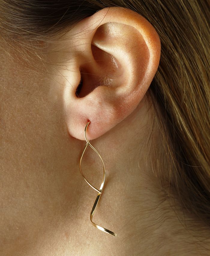 Macys top threader earrings