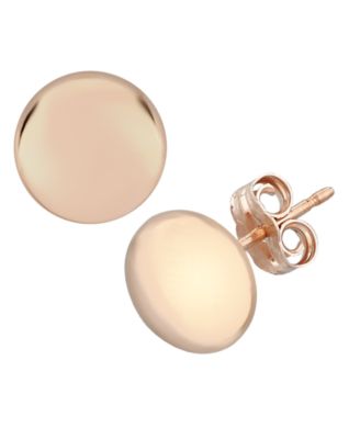 rose gold stud earrings set