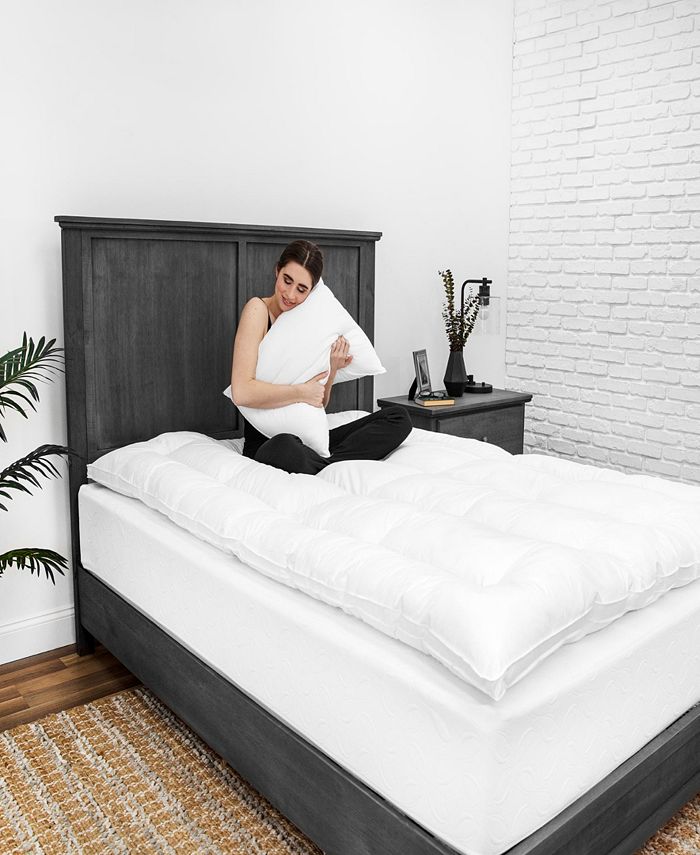 SensorPEDIC 2Inch Down Alternative Mattress Topper and Two Pillows