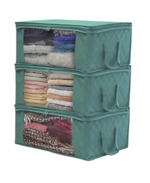 Sorbus Storage Fiber Clothing Organizer Bags Set of 3