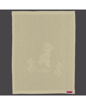 Southampton Home Lace Weave Teddy Bear Baby Blanket