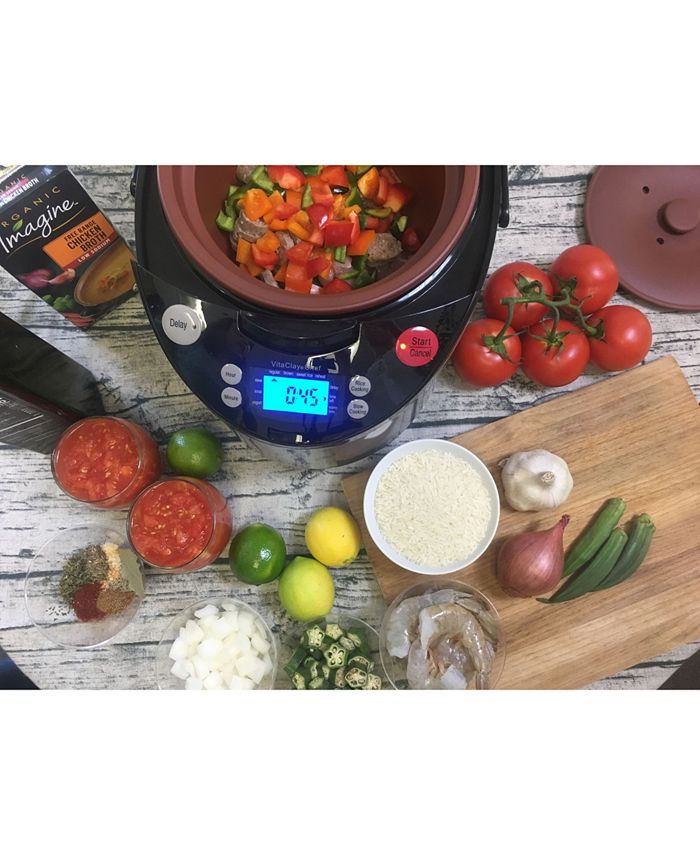 VitaClay Smart Digital Express A Rice Slow Cooker, A Digital Steamer
