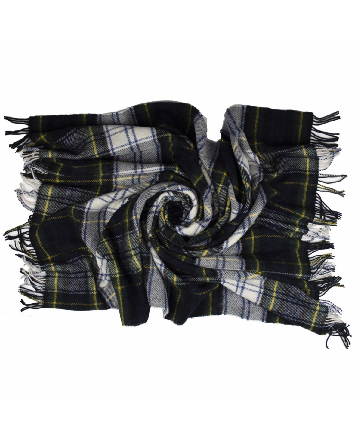 Prince of Scots Highland Tartan Tweed Pure 100% Wool Throw, 72