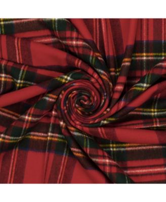 Highland Tartan Tweed Merino Wool Throw, 55" x 72"