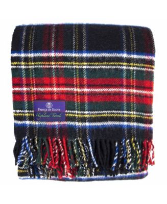 Prince of Scots Tartan Tweed Fluffy Throw - Macy's