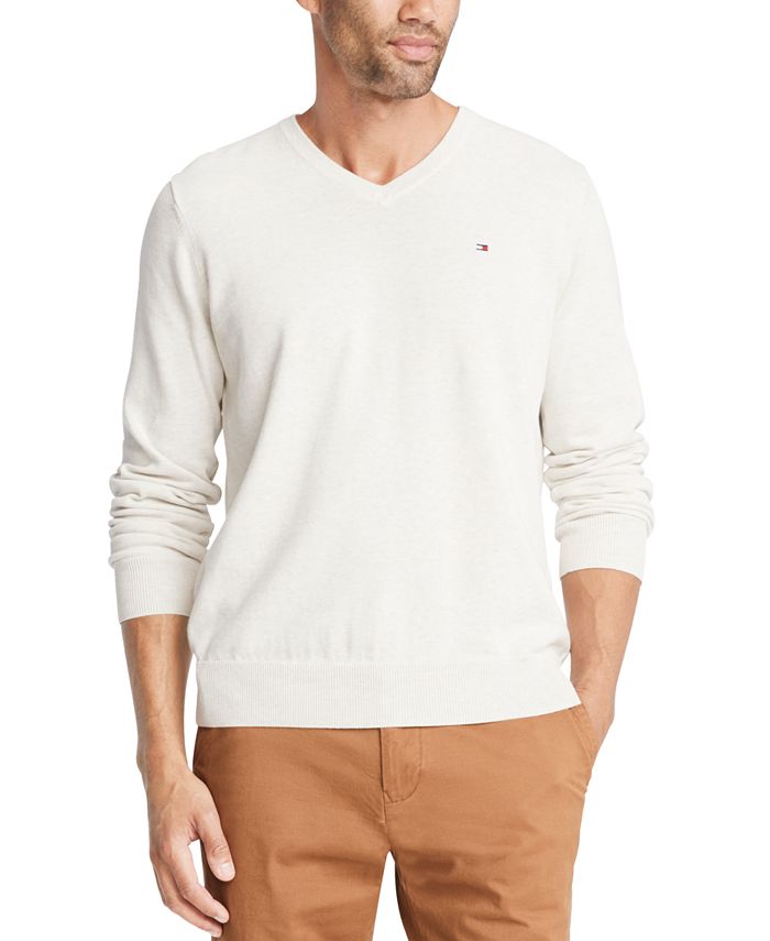 Tommy Hilfiger Men's Regular-Fit V-Neck Sweater - Macy's