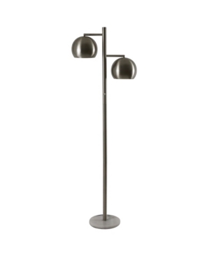 Decor Therapy Morris 2 Light Marble Base Floor Lamp