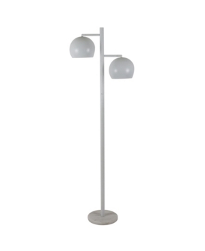 Decor Therapy Morris 2 Light Marble Base Floor Lamp