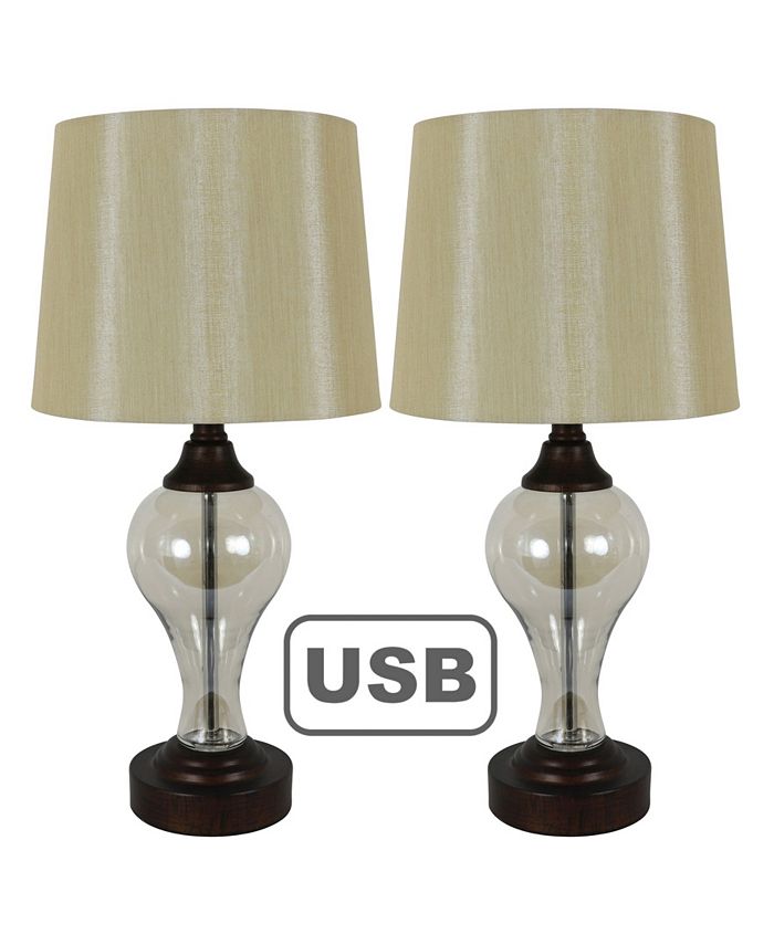 Jimco Lamp & Manufacturing Co Decor Therapy Brady Table Lamps with USB
