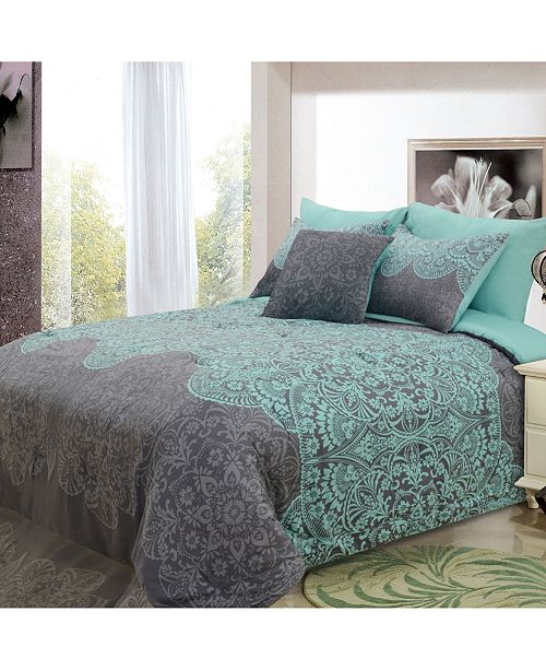 Hadley Nora 8 Piece Comforter Set Full Reviews Bed In A Bag Bed Bath Macy S