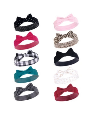 Hudson Baby Girl Headbands 10 pack