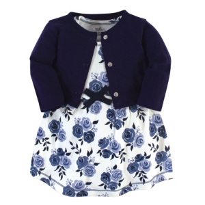 Touched by Nature Baby Girl Organic Dress and Cardigan