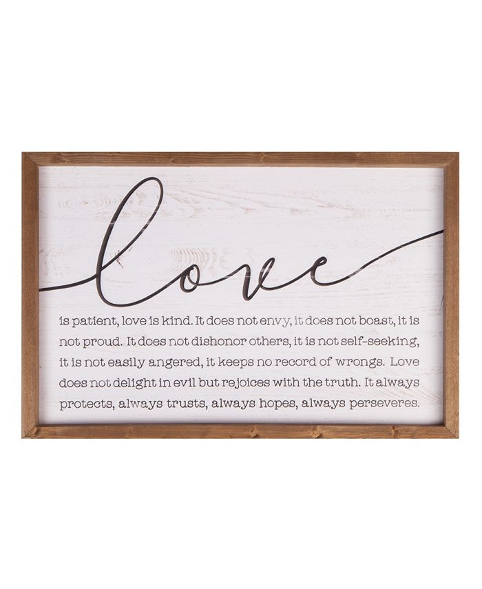 P Graham Dunn Love Wall Art Macy's