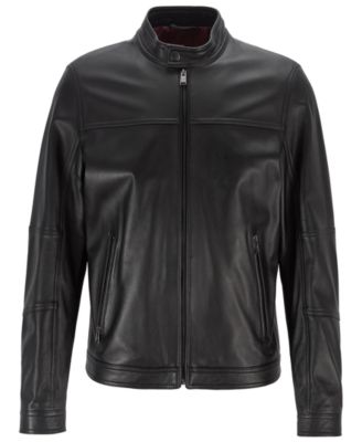 boss nestem leather jacket