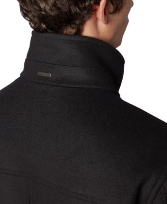 hugo boss funnel neck coat