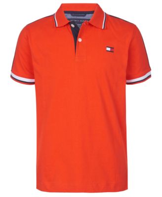 orange tommy hilfiger polo