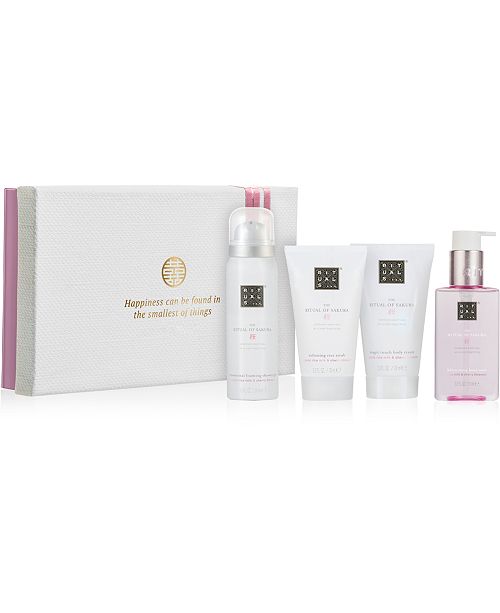4 Pc The Ritual Of Sakura Renew Treat Gift Set
