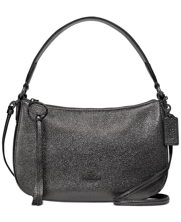 COACH Metallic Leather Sutton Crossbody & Reviews - Handbags & Accessories  - Macy's