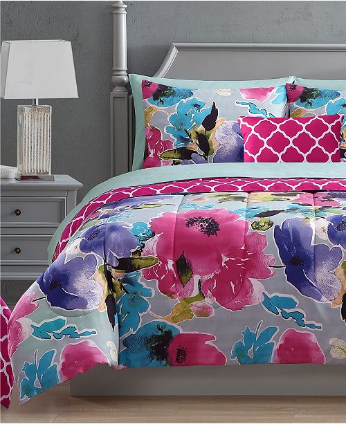 Hallmart Collectibles Ada 12 Pc Reversible Comforter Sets