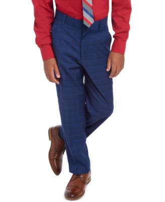 Tommy Hilfiger Big Boys Stretch Plaid Suit Pants Macy s