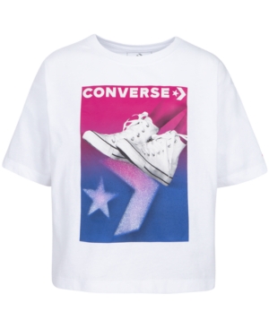 Converse Big Girls Cotton Gradient Kicks T-Shirt