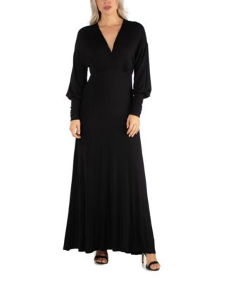 evening maxi dresses with long sleeves