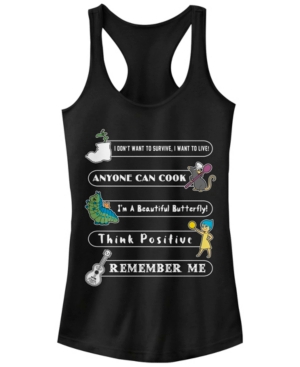 Disney Pixar Juniors' Pixar Quotes Ideal Racerback Tank Top
