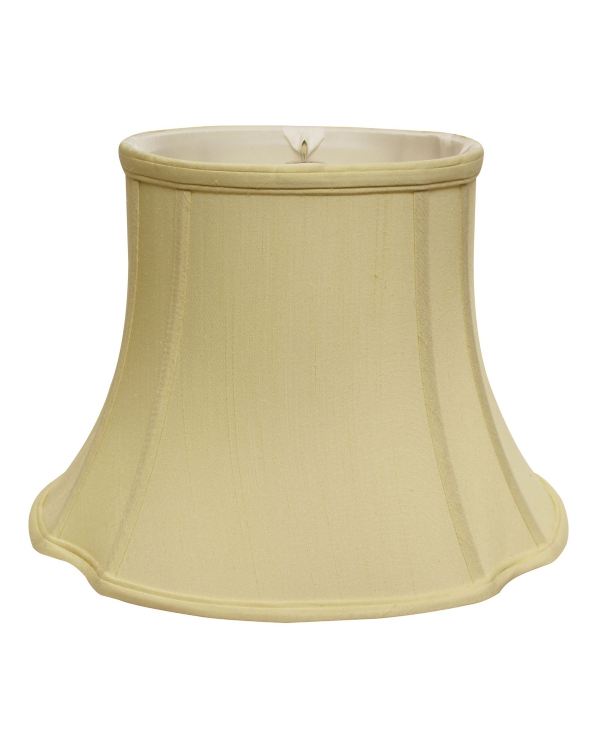 Cloth&Wire Slant Inverted Corner Oval Softback Lampshade with Washer Fitter - Off-white