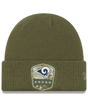 NEW ERA LOS ANGELES RAMS ON-FIELD SALUTE TO SERVICE CUFF KNIT HAT