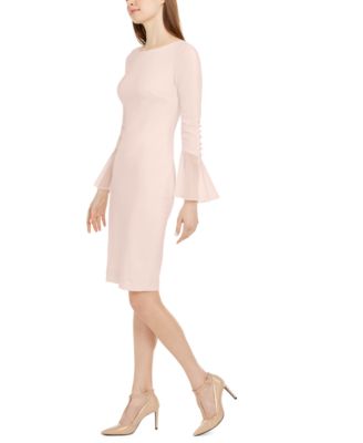 calvin klein pale pink dress