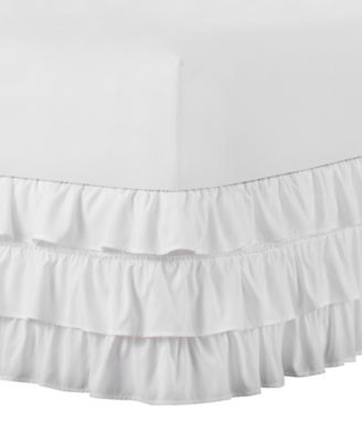 Belles Whistles 3 Tiered Ruffle Bed Skirt Bedding