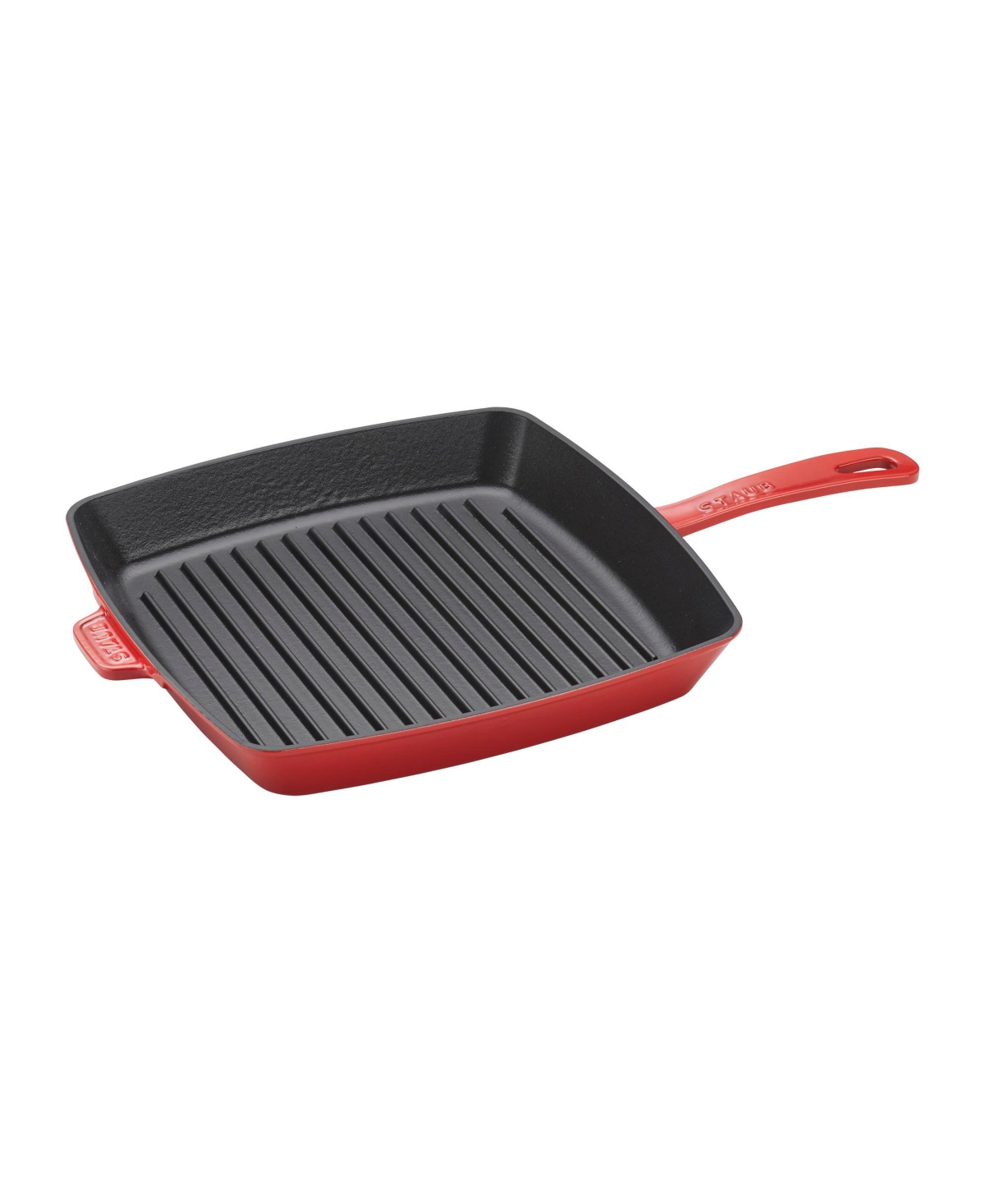 Staub Cast Iron 12" Square Grill Pan In Cherry