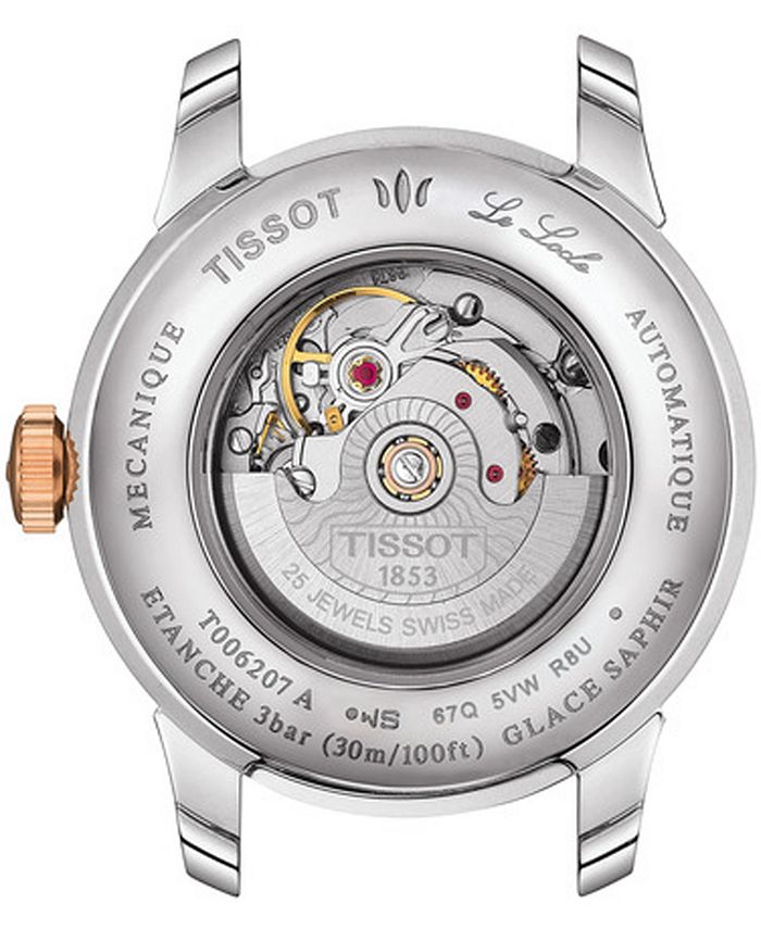 Tissot - Women's Swiss Le Locle Automatic Lady Diamond Accent Two-Tone Stainless Steel Bracelet Watch 29mm