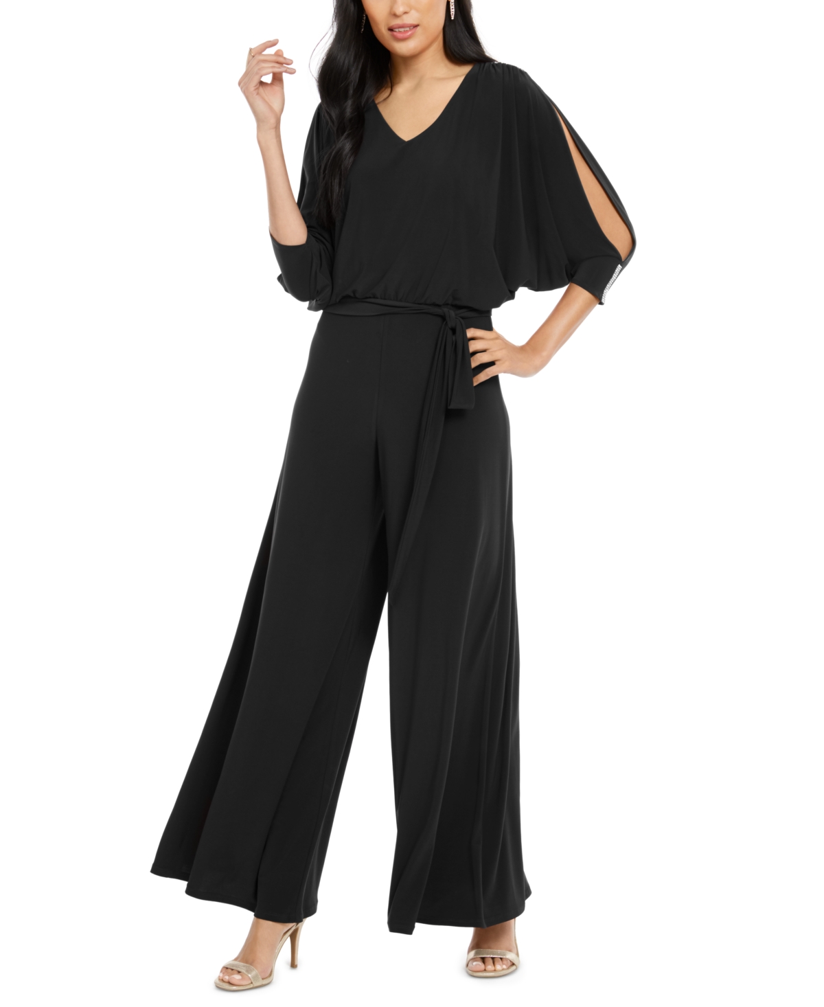 UPC 888134314480 Msk Embellished Cold Shoulder Jumpsuit upcitemdb