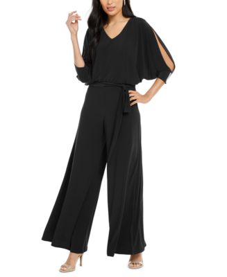 MSK Petite Embellished Split-Sleeve Jumpsuit & Reviews - Dresses - Petites  - Macy's