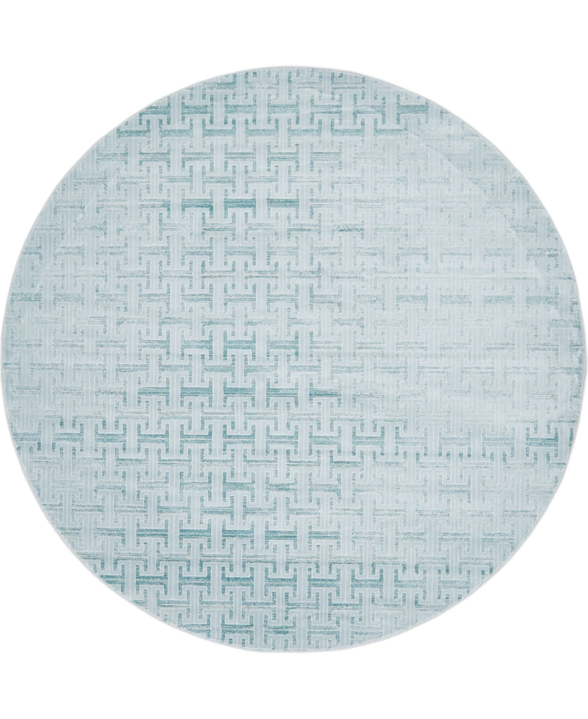 Jill Zarin Park Avenue Uptown Jzu004 Blue 8' x 8' Round Rug - Blue