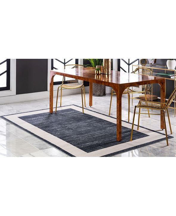 Jill Zarin Yorkville Uptown Jzu007 Navy Blue 9' x 12' Area Rug