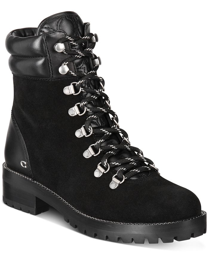 coach women's lorren combat boots