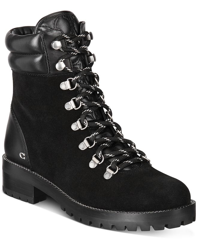 coach women's lorren combat boots
