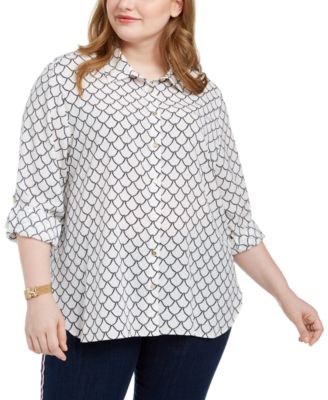 macy plus size tops